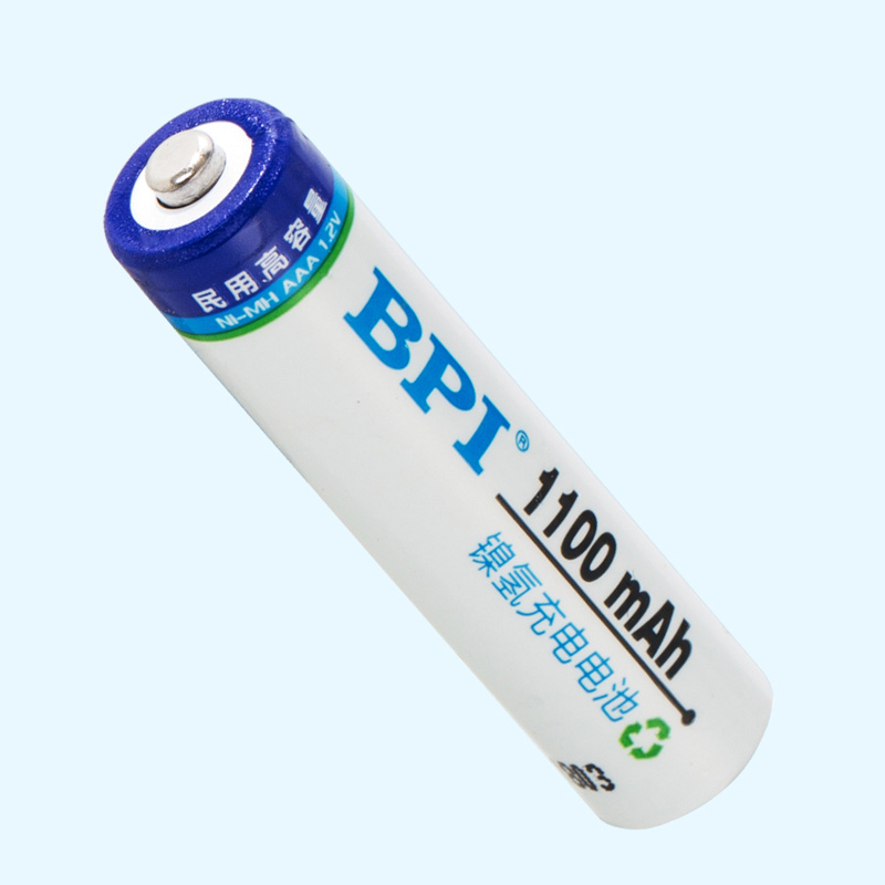 BPI高容量镍氢7号可充电电池1100mAh 1.2V低内阻AAA电池,用于电视空调摇控器