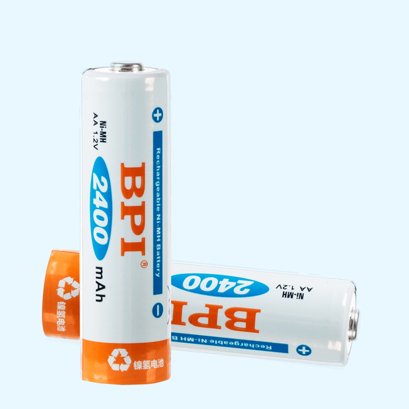 BPI低自放镍氢可充电电池2400mAh品牌挂卡电池可OEM跨境电商KTV话筒用